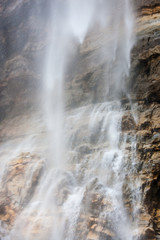 Waterfall near Sesvenna alpine hut, Vinschgau, South Tyrol, italy
