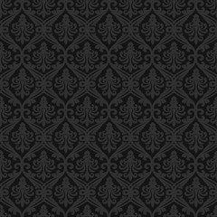 Black seamless royal background