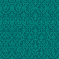 Obraz na płótnie Canvas Turquoise seamless royal background