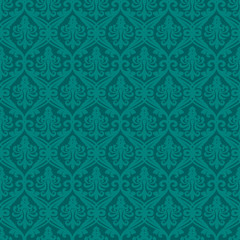 Turquoise seamless royal background