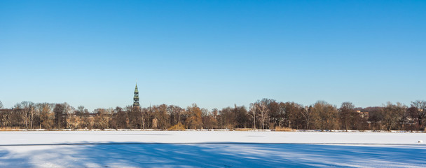 Winter Schwanenteich Panorama