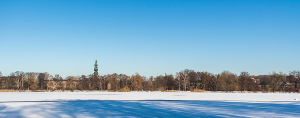 Winter Schwanenteich Panorama