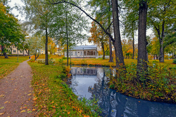 Fall colors at public city park