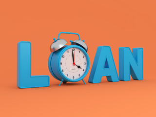 Loan concept - 3D Rendering Image
