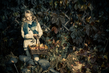 autumn child girl