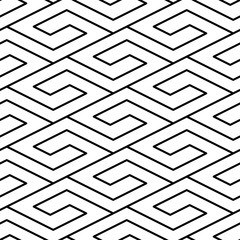 Vector seamless pattern. Modern stylish texture. Repeating geometric pattern with rhombus tiles.