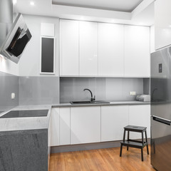 Functional white kitchen