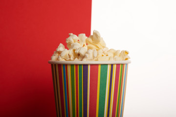 popcorn in paper cup