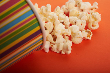 popcorn in paper cup