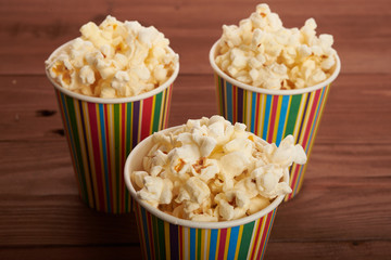 popcorn in paper cup
