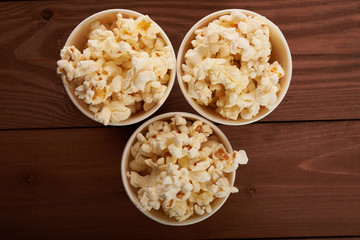 popcorn in paper cup