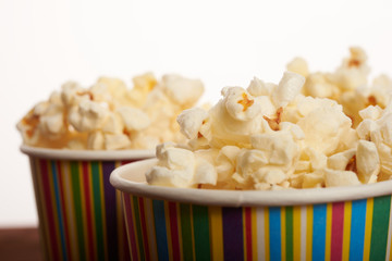 popcorn in paper cup