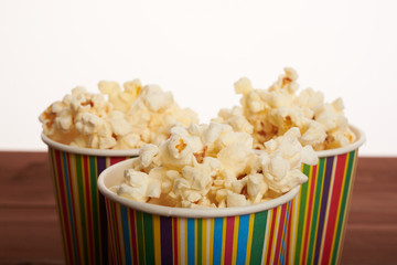 popcorn in paper cup