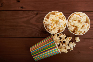 popcorn in paper cup