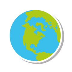 Fototapeta na wymiar world planet earth isolated icon vector illustration design