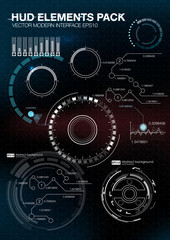 Infographic elements. futuristic user interface HUD UI UX. Abstract background with connecting dots and lines. Connection structure. Vector science background. Business abstract Vector illustration