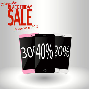 eps 10 vector Black friday night sell-out poster. Sale and discount advertising banner for web, print