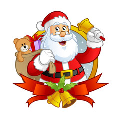 Santa claus character vector illustration design 