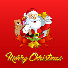 Santa claus character vector illustration design 