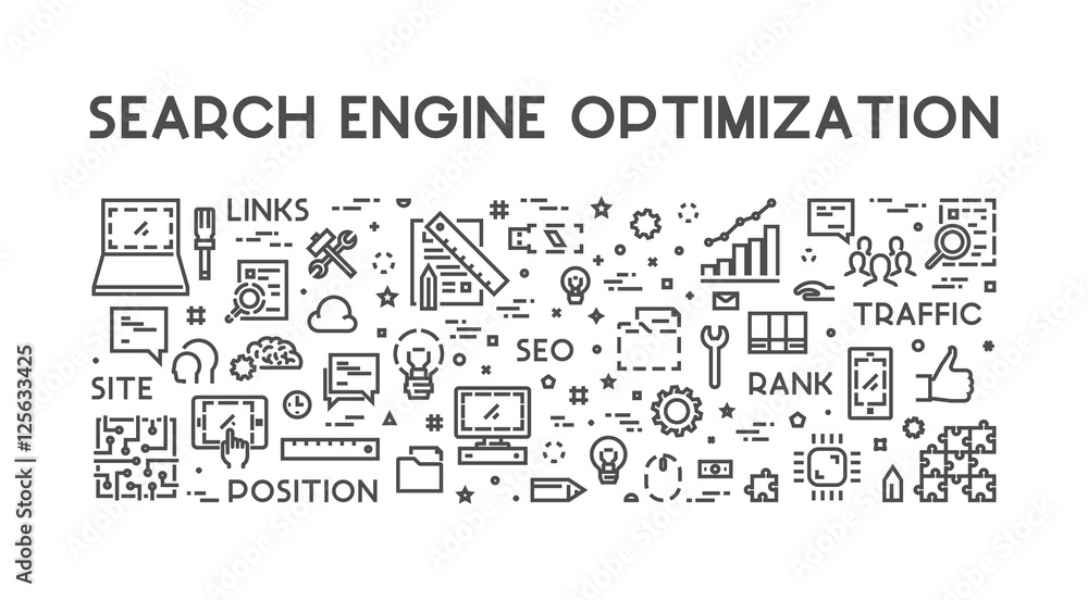 Poster line concept for search engine optimization