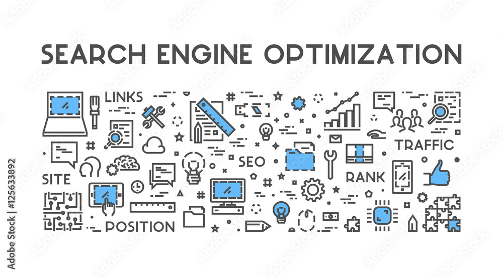 Poster line concept for search engine optimization