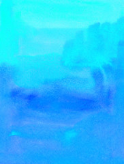 Watercolor Painted Blue Background