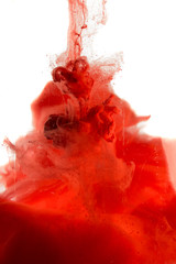red dye in water
