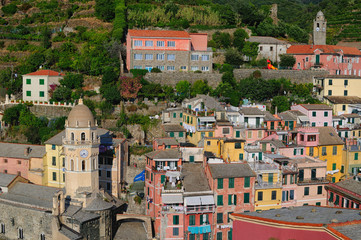 Vernazza piccolo paese della Liguria, Italia