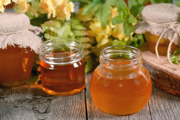 Honey in a jar