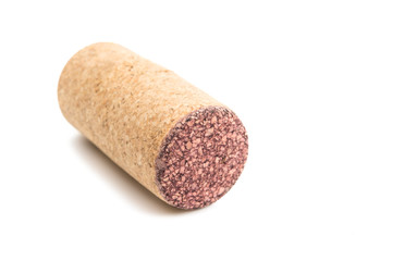 Wine cork, isolated