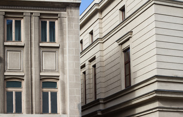 Classical architecture close up