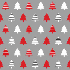 Seamless Christmas Trees for background and decoration