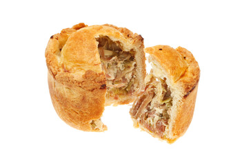 Chicken and ham pie