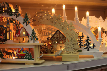 Christmas toy house Christmas fair Santa Claus, Christmas tree,