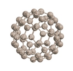 Molecular structure of fullerene