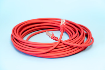red lan cable rj45 connectors category 6