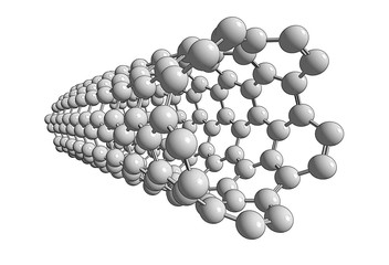 Molecular structure of white nanotube