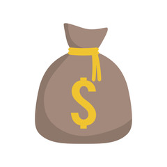 money bag isolated icon vector illustration design