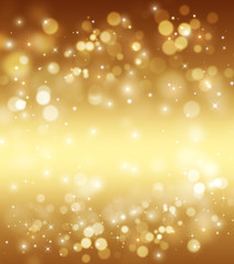golden glitter and stars, Christmas background