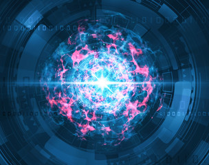futuristic explosion