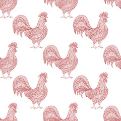 Seamless Christmas pattern © Juliya Kochkanyan
