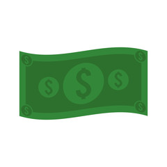 bill money dollar isolated icon vector illustration design