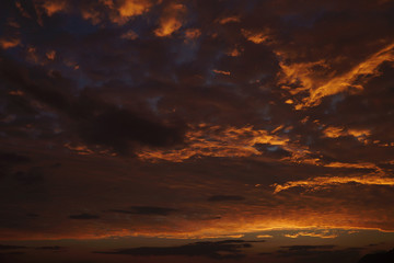 Fototapeta premium dark sunset sky