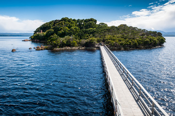 Sarah Island with Jetty