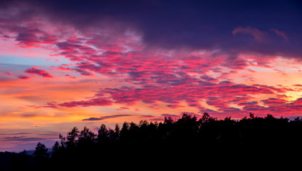 Clouds in sunset