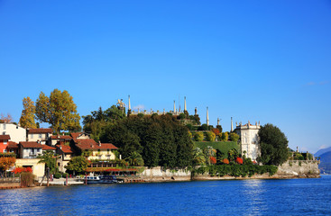 Scenic view of the Isola Bella, Lago Maggiore, Italy, Europe