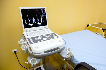 Ultrasonography (ultrasound) machine in hospital
