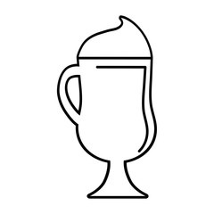 Obraz premium ice cup beverage isolated icon vector illustration design
