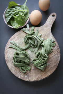 Homemade Fresh Spinach Pasta