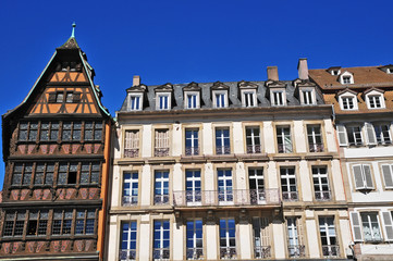 Fototapeta na wymiar Strasburgo - Strasbourg, antiche case - Alsazia - Francia